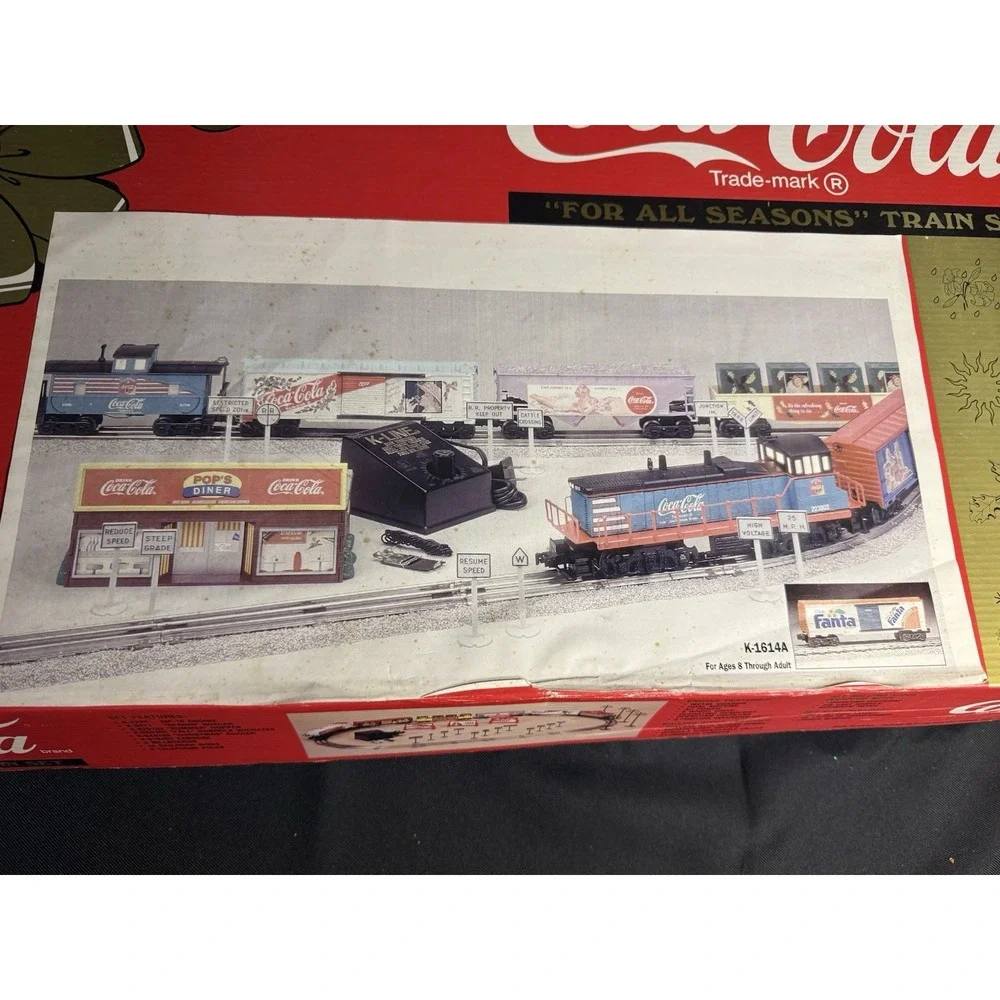 K-Line 1996 The Coca Cola Train Set For All Seasons k-1614A  0-27 Gauge